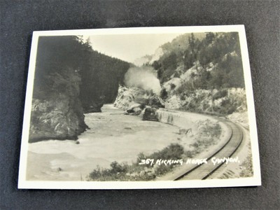Canadian Rockies, Kicking Horse Canyon-Banff, Alberta, Canada-1920s Photo Card. 