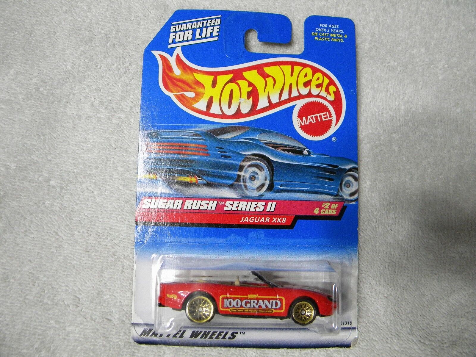 Hot Wheels Sugar Rush Series II, 100 Grand, Jaguar XK8 #970 Hot Wheels Sugar Rush Series II, 100 Grand, Jaguar XK8 #970