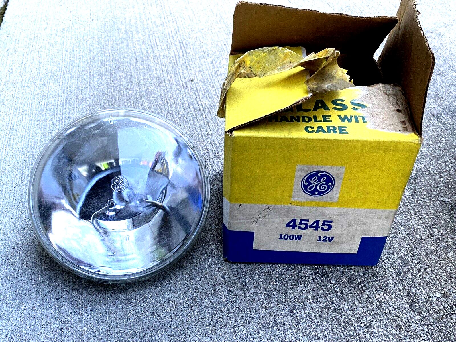 Vintage GE 4545 Marine Search Light Lamp 100W 12V NOS IOB | eBay