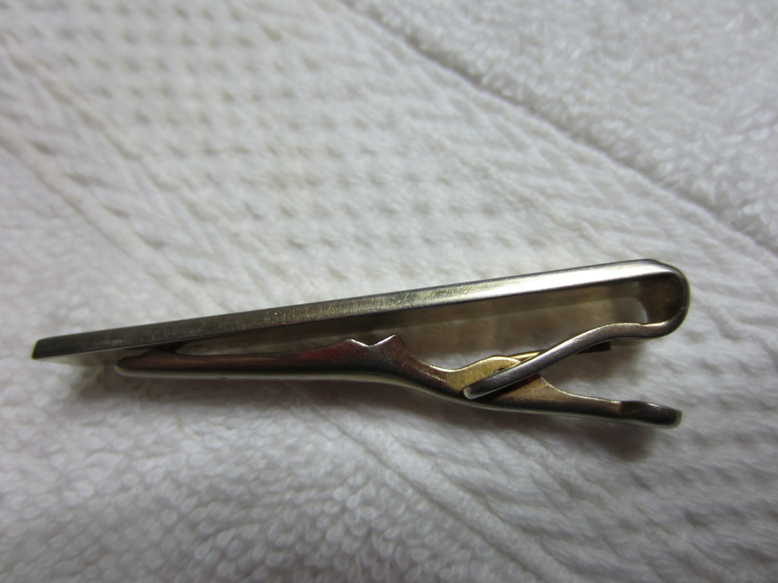 Vintage Swank money clip/tie clip with diamond chip