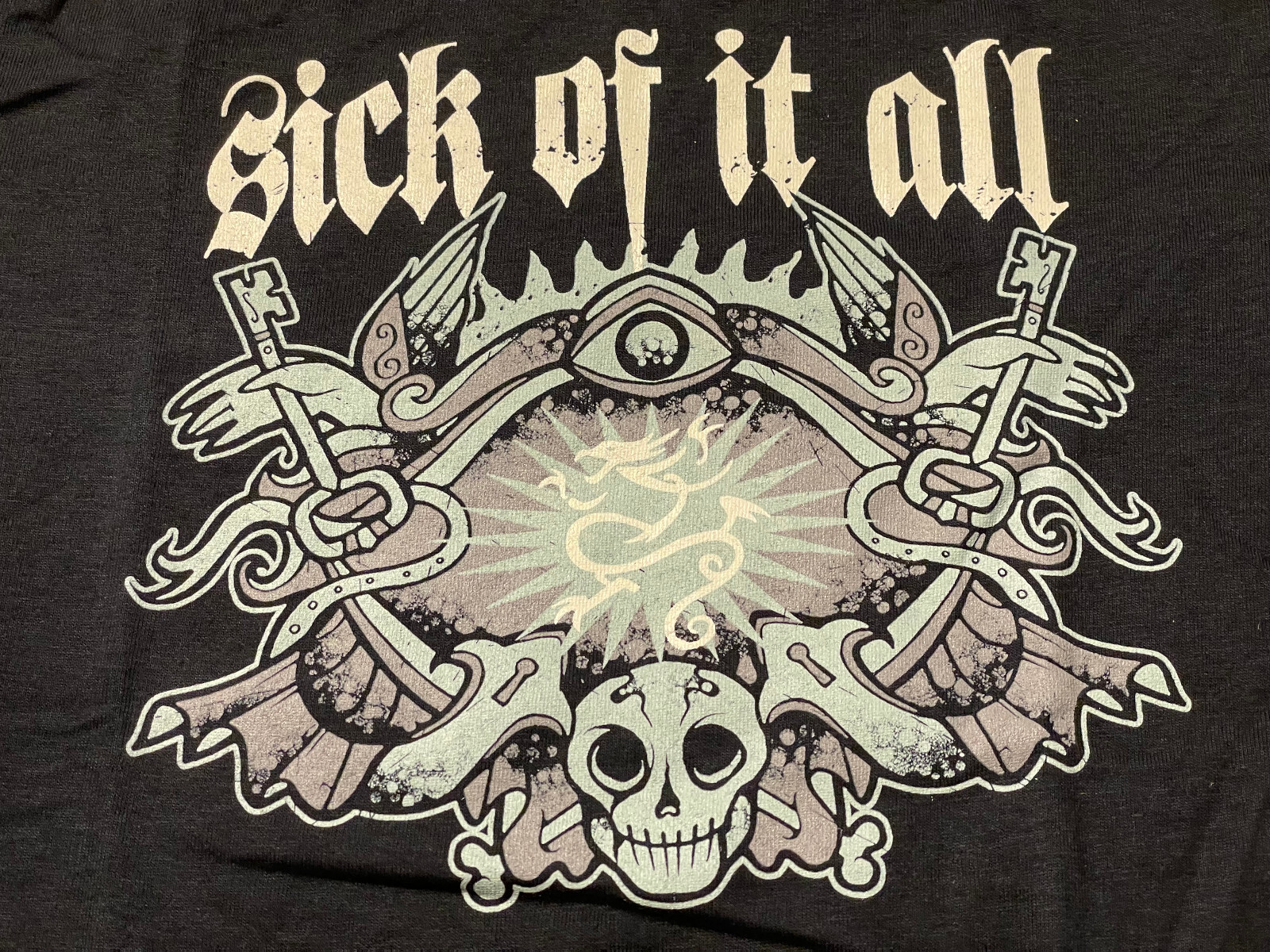 Sick Of It All tattoo flash Y 14/16 T-Shirt Official NYHC Sick Of It All tattoo flash Y 14/16 T-Shirt Official NYHC