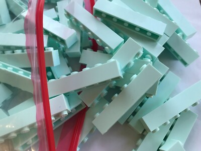 LEGO-BRAND NEW-#3009-LIGHT AQUA 1 X 6 BRICK-10 PIECES