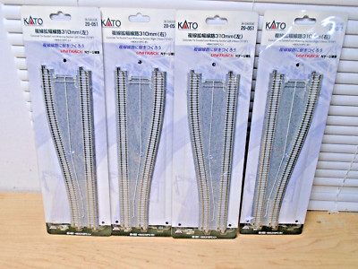 4 KATO N Scale 20-051/52 UNITRACK Concrete Tie Double Track 2R2L 310mm NewUnused