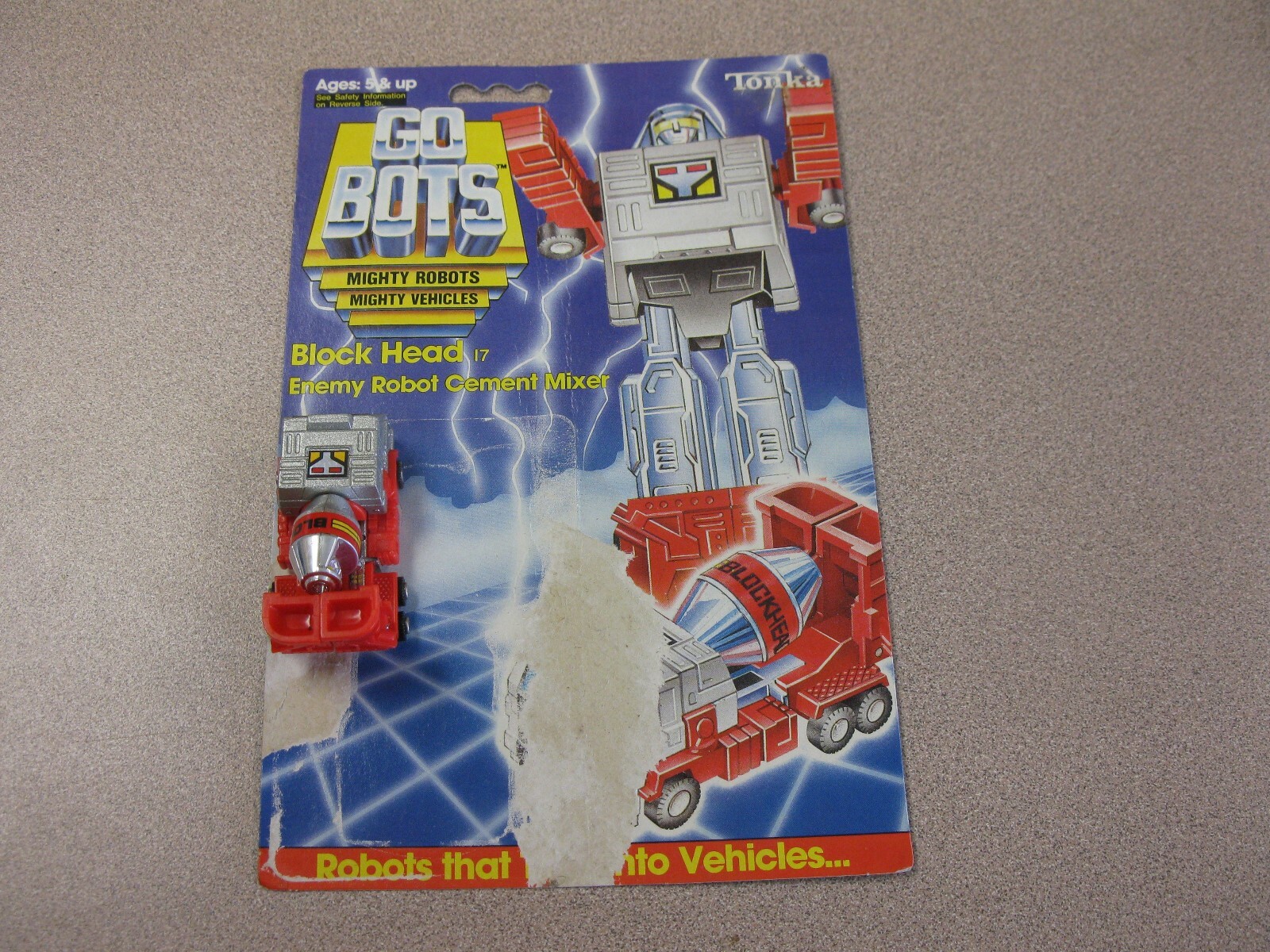 Convertible Robots Race Car Diecast Metal GoBot Tranformers BLOCK HEAD