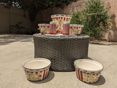 Kitchen Prep 101 by Tabletops Unlimited Ceramic Popcorn 7 Piece Family Set