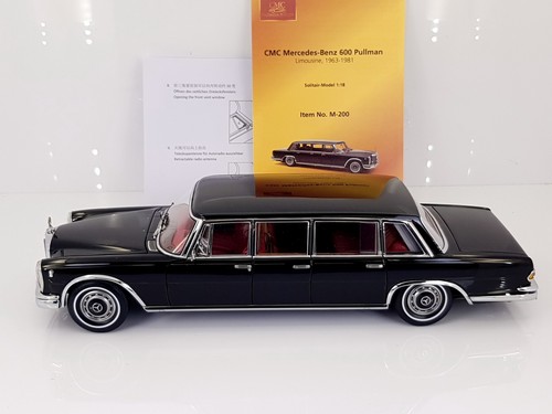 CMC 1:18 Mercedes-Benz 600 Pullman Limousine 1963-81(W100)Black M-200 *RETIRED*