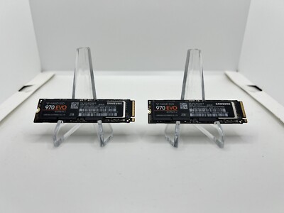 2 x 2TB Samsung 970 EVO M.2 NVMe PCI-Express SSD Solid State Drive MZ-V7E2T0