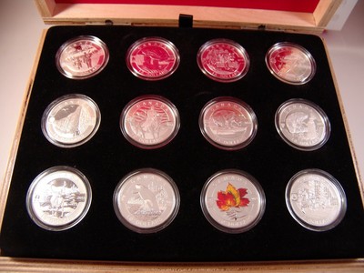 2013 Canada $10 Full O Canada Silver 12-Coin Set with Display Case w/COA Proof