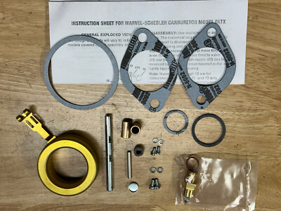John Deere B DLTX10 DLTX34 Basic Carburetor Kit with Float