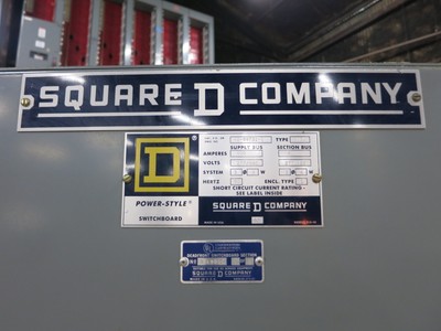 Square D 800A 480V 4W Main Breaker Panel Switchboard QED Power-Style MEL36800LSG