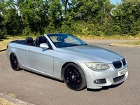 2010 BMW 320d CONVERTIBLE E93 3 SERIES CABRIOLET DIESEL MANUAL  SILVER / BLACK
