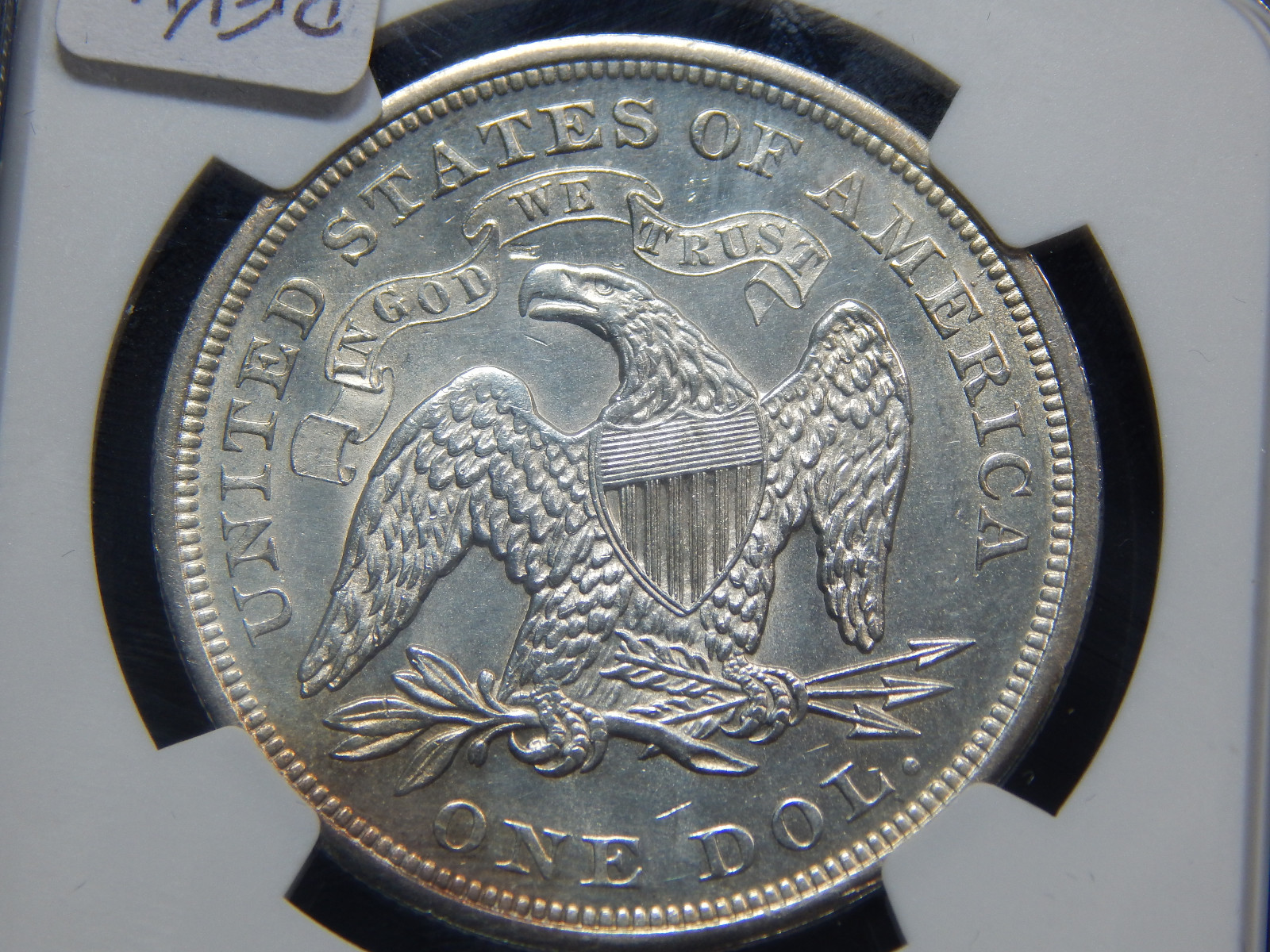 1873 $1 Seated Dollar MS-61 NGC, Very Tough Coin!
