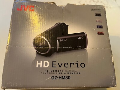 JVC Everio HD Camcorder GZ-HM30AU 40x Zoom Memory Camera In Box