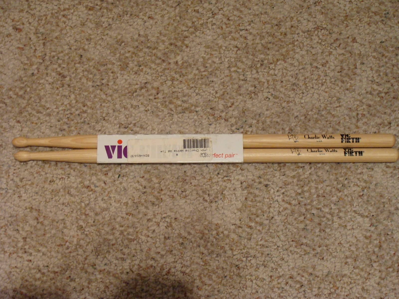 Charlie Watts Vic Firth Drumsticks rolling stones drum sticks