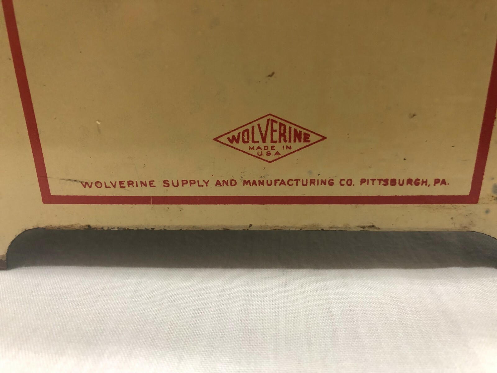 Vintage Wolverine Kitchen Cabinet Blue & Creme