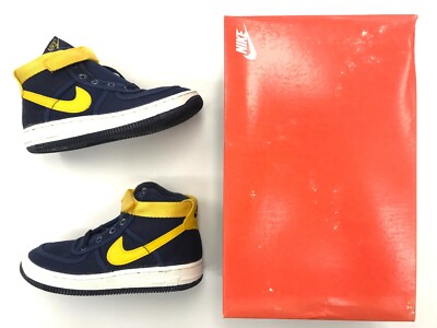 navy blue and yellow air force 1