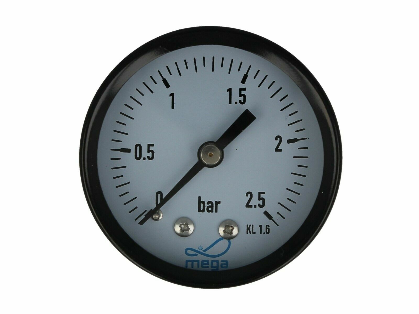 Druckmanometer Pool  1/4 Zoll Anschluss hinten Ø 50 mm Mega für Sandfilteranlage