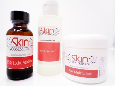 85% Lactic Acid Peel Kit ~ Reduces Fine Lines, Age Spots, Wrinkles & Scarring