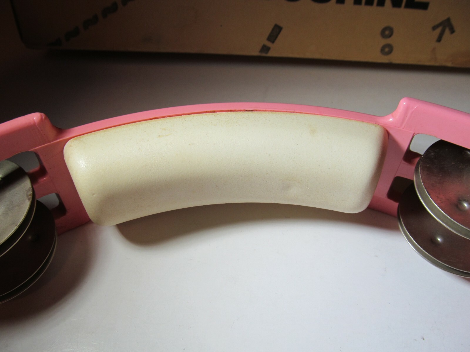 Vintage TRUE COLORS Rhythm Tech Pink Tambourine 10 in. Dual Jingles w/ Box