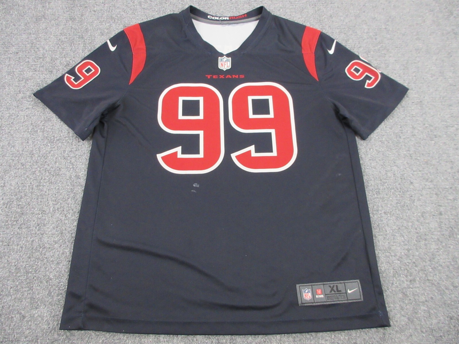 NIKE NFL TEXANS WATT #99 ゲームシャツ 2012-20 Houston Texans Watt #99 Nike Game Away Jersey (L)