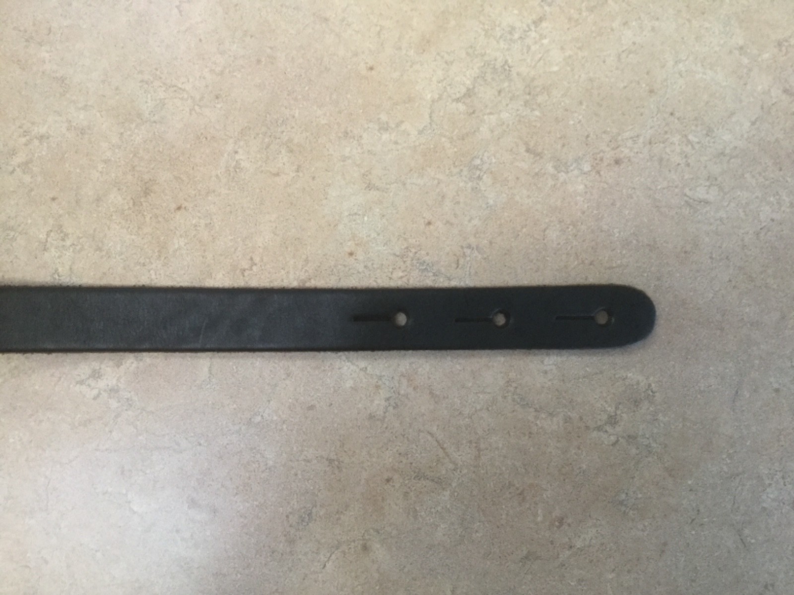 Rosewood and leather adjustable guitar strap  pre-owned