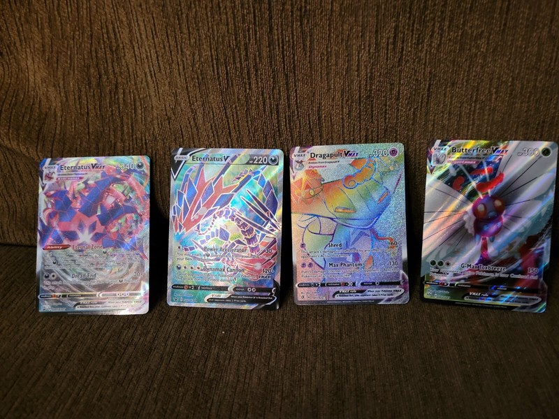 Eternatus Vmax SWSH044 & SWSH045 Butterfree V 002/189 Dragapult V