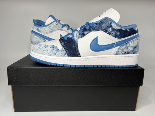 Nike Air Jordan 1 Low Washed Denim (GS) DM8947-100 Sizes 5Y - 7Y