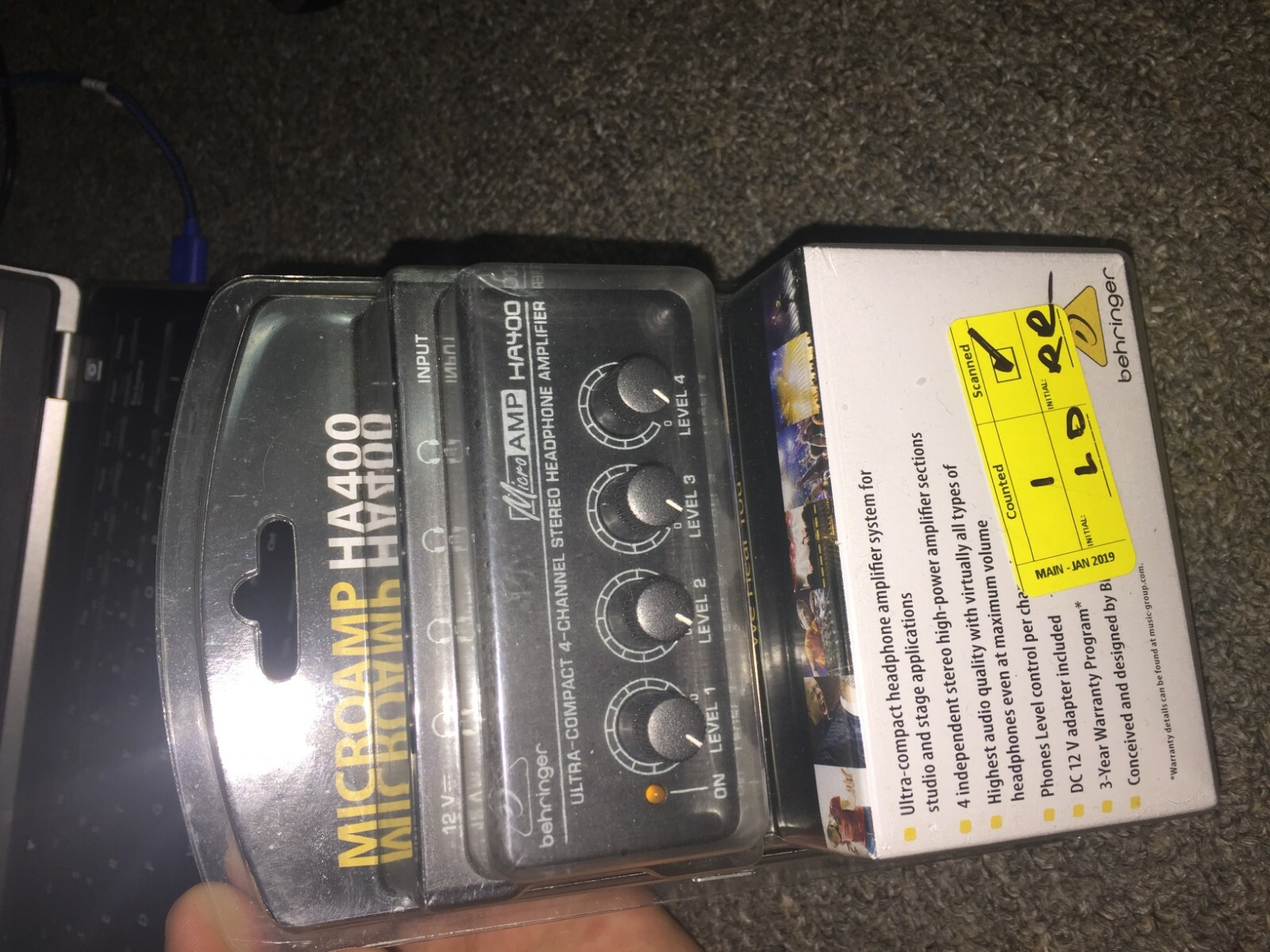 NEW Berhringer Compact 4 Channel Stereo Headphone Amplifier