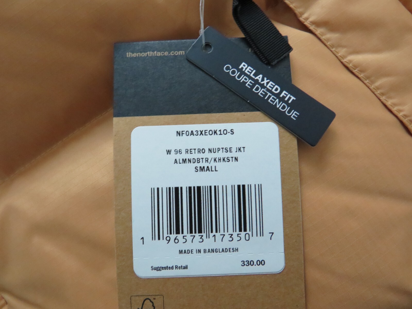 Pre-owned The North Face Womens  1996 Retro Nuptse Puffer 700-down Hooded Jacket - Almond In Beige