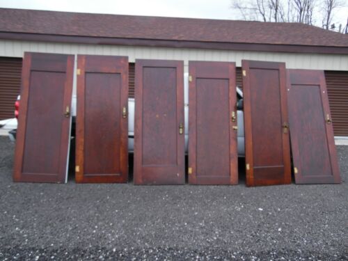 Sold separate Antique Vintage Panel  WOOD POCKET DOORS 80" by 32" by 1 1/4"