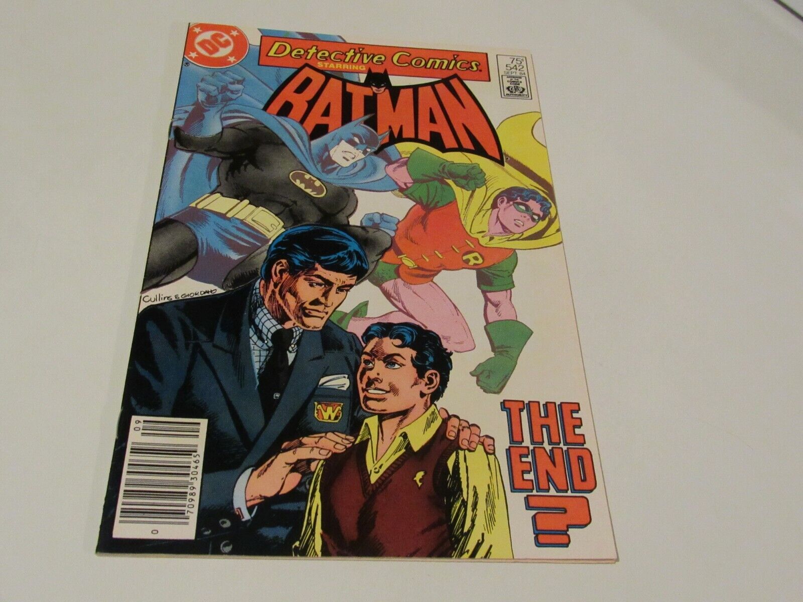 Detective Comics Batman #542 Jason Todd Quits Newstand 1984 Detective Comics Batman #542 Jason Todd Quits Newstand 1984