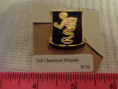 3rd Chemical Brigade W30 Unit Crest, DI, DUI (DRAW#K7)