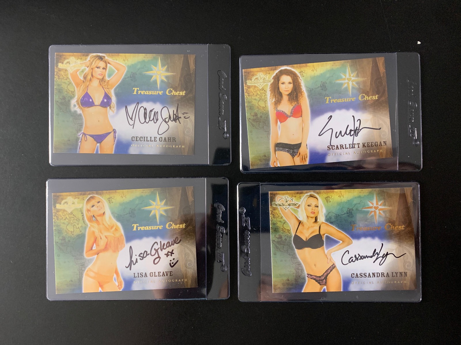 2013 Bench Warmer Treasure Chest Auto Autograph Keegan Lynn 4 Card Lot #3