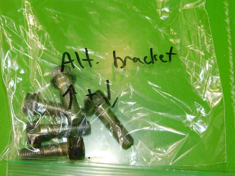 del Sol VTEC OEM B16A VTEC alternator upper lower bracket mount bolts SET