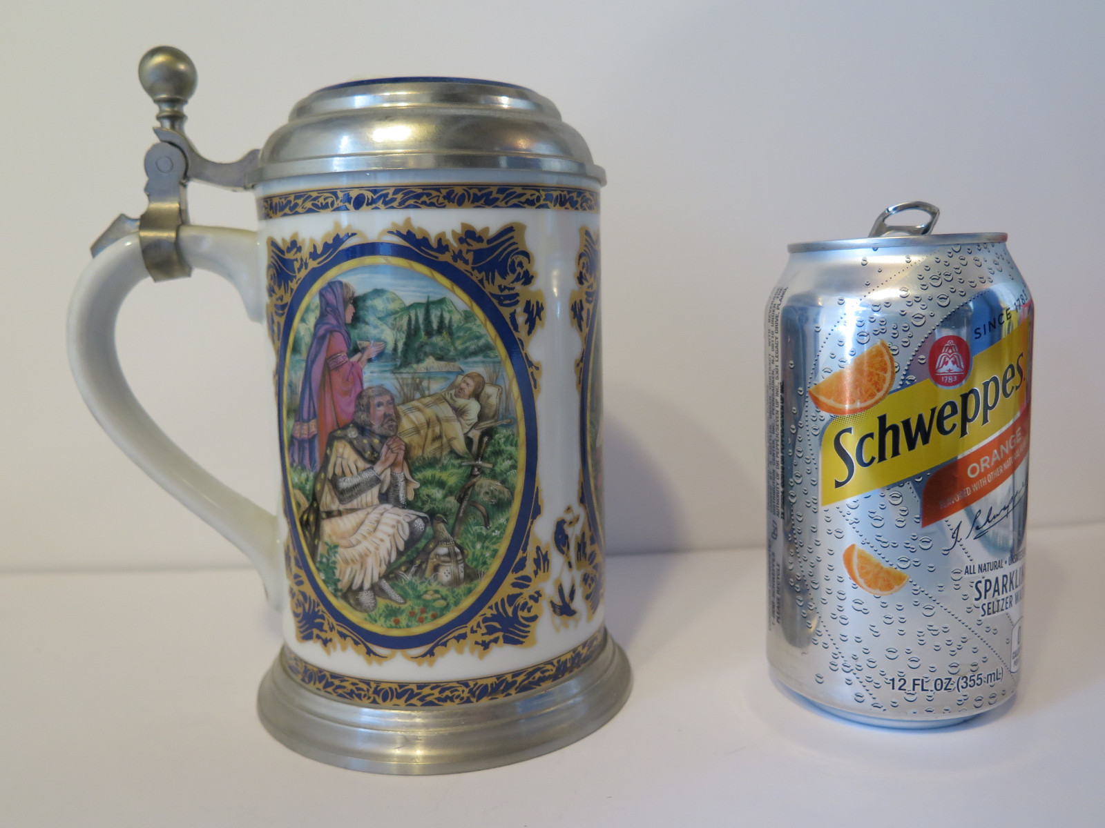 German Steins, Heinrich W. Germany, Villeroy & Boch, Richard Wagner Set of 4
