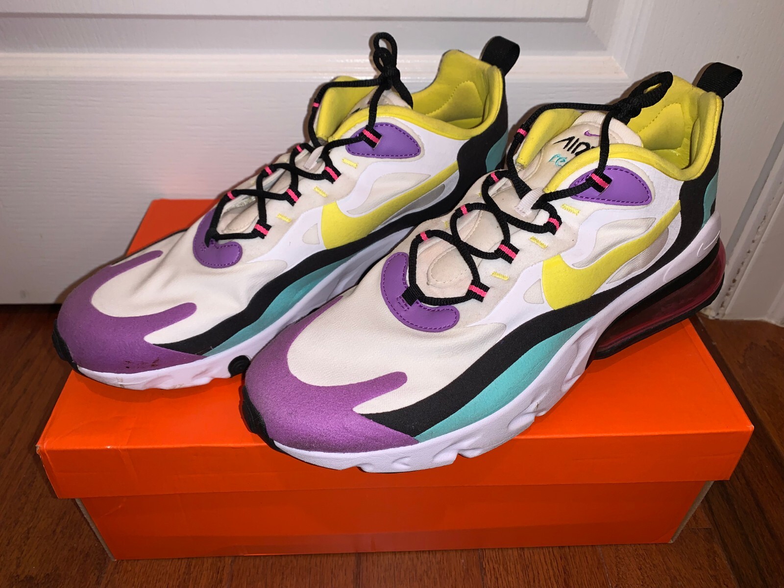 NIKE◇AIR MAX 270 REACT/27cm/BEG