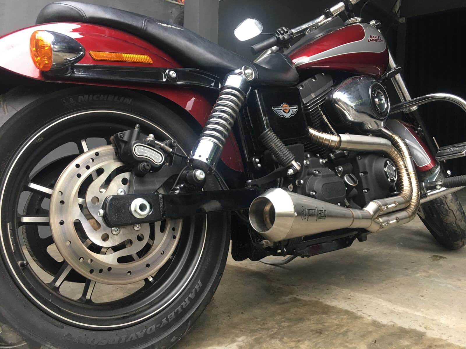 Exhaust Pipes Muffler fits Harley-Davidson Dyna Super Glide