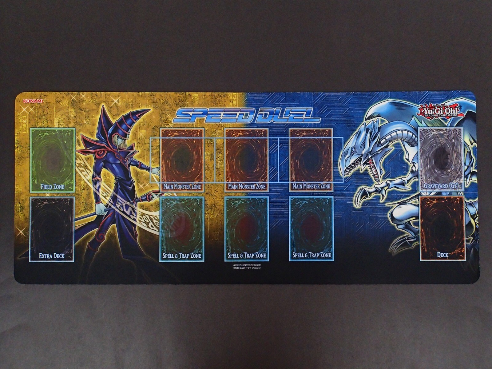 遊戯王GX Speed duel プレイマット Yugioh Speed Duel Dark Magician/Blue Eyes White Dragon