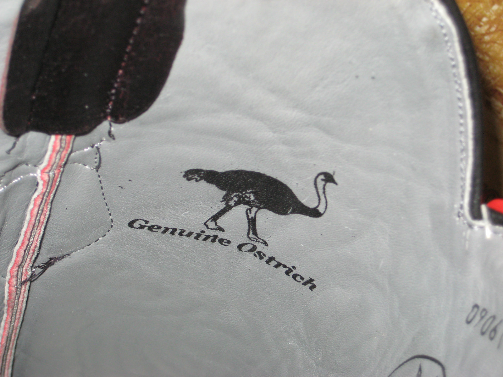 Pre-owned Los Altos Boots Los Altos Men Cherry Genuine Ostrich Leg Western Cowboy Boot J-toe (d) 990518