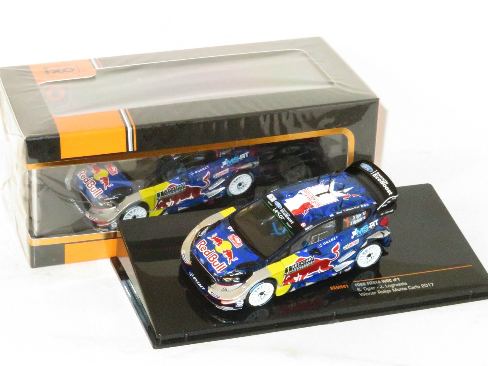 1/43 Ford Fiesta WRC Red Bull - Winner Rally Monte Carlo