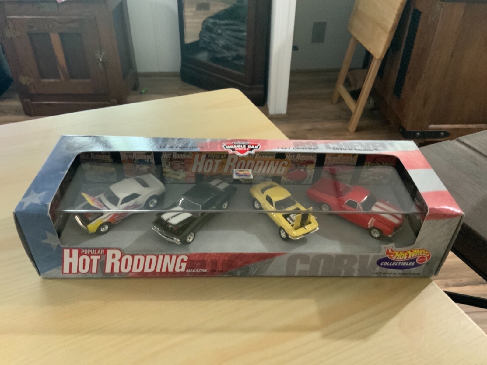 HOT WHEELS 4 CAR SET HOT RODDING MAGAZINE | eBay