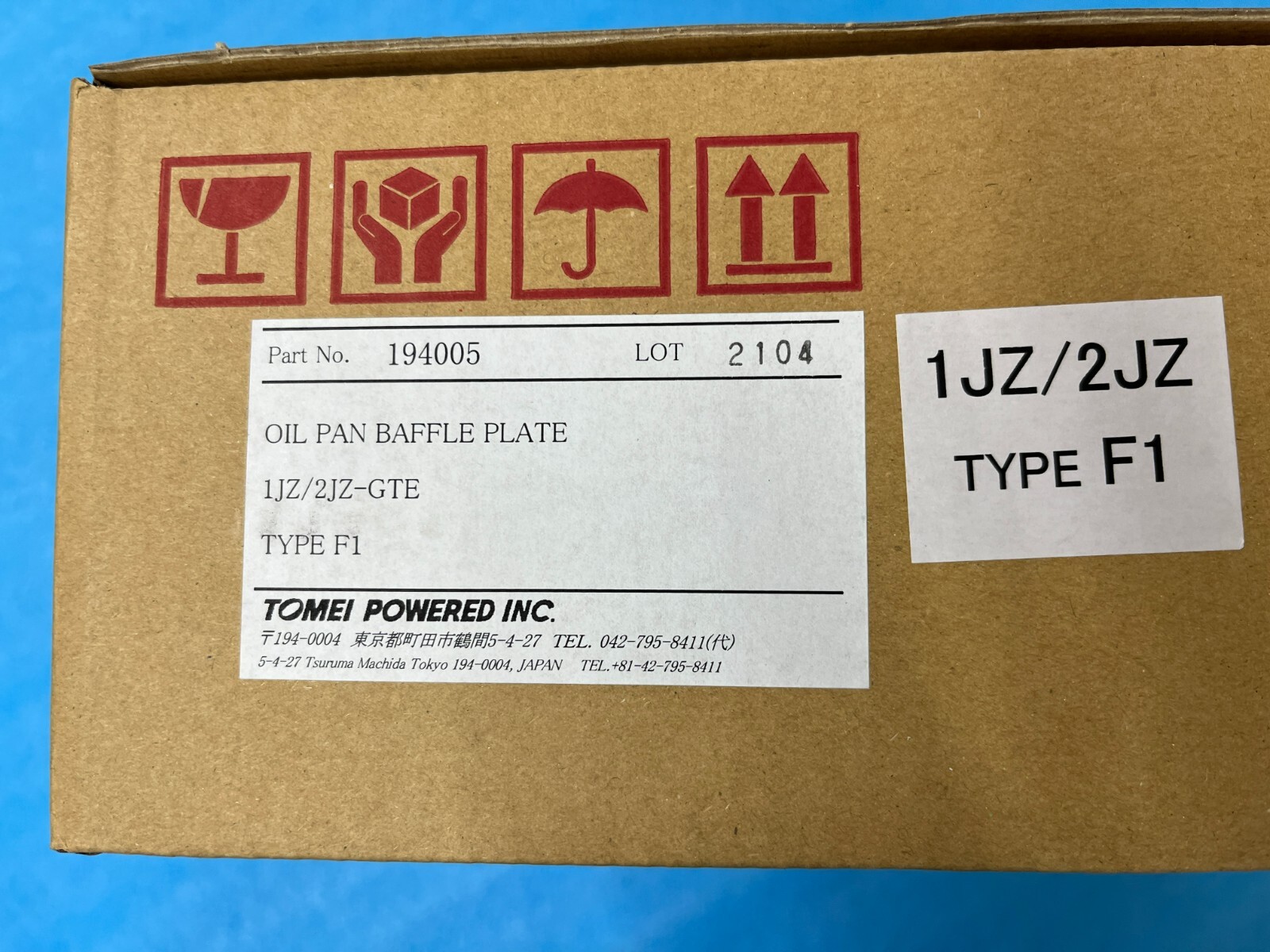 TOMEI POWERED Oil Pan 2JZ-GTE 194005 Baffle Plate Type F1