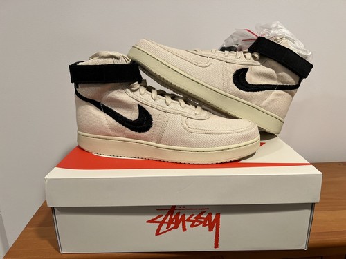 【Nike x Stussy】 Vandal High Fossil Size 10.5 - Nike Vandal High x Stussy Fossil | eBay