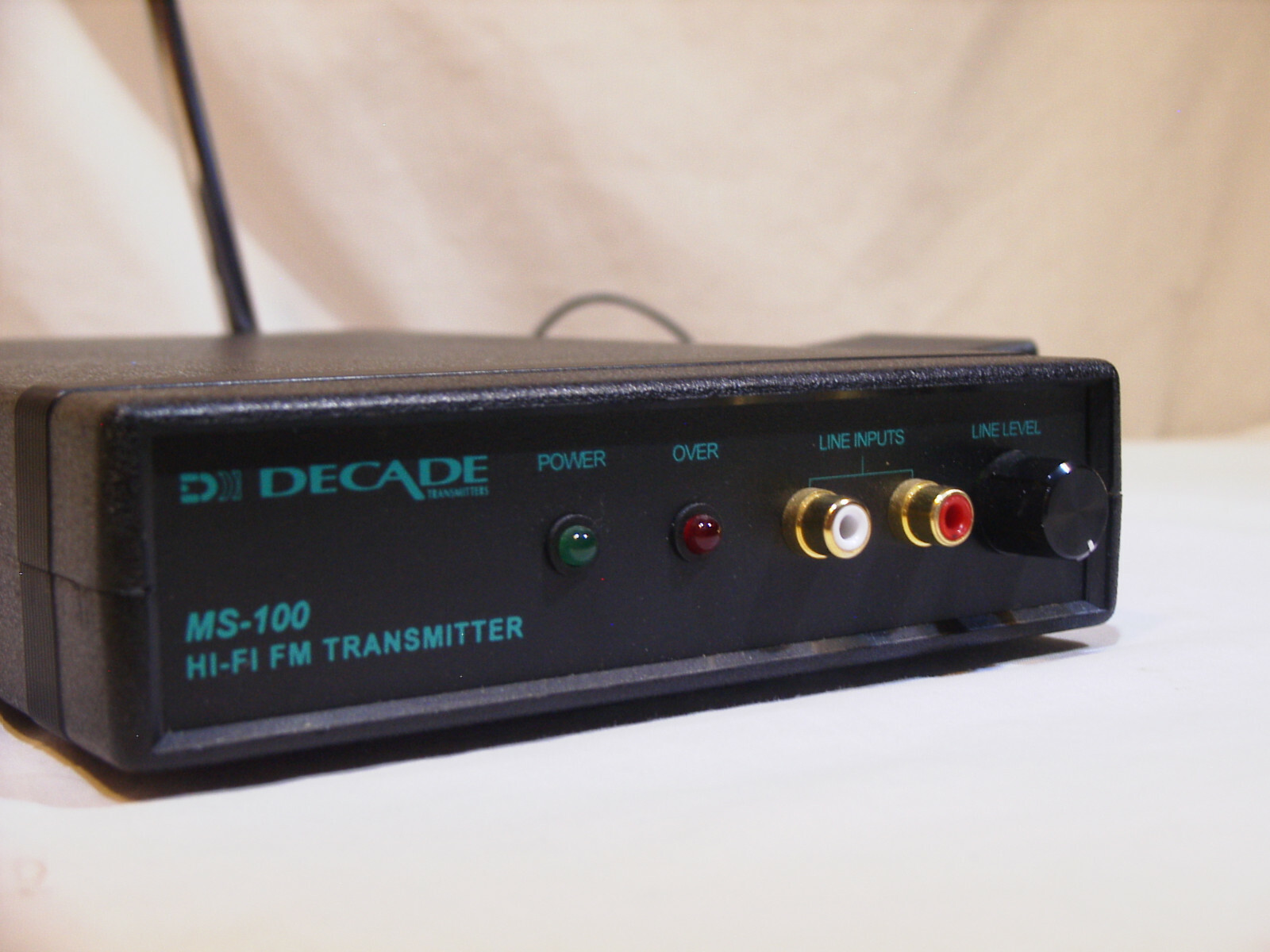 Decade MS-100 FM Mono Professional Grade Low Power Audio Transmitter PLL LPFM