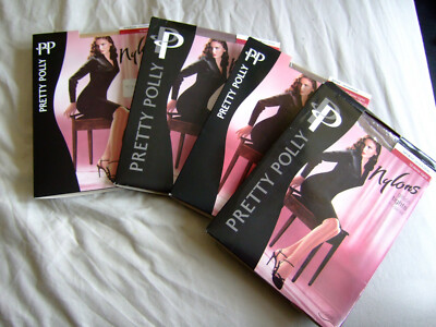 Ladies PP Tights Lot, 4 pairs, Gloss Skin Tones,10 denier, All Unused 