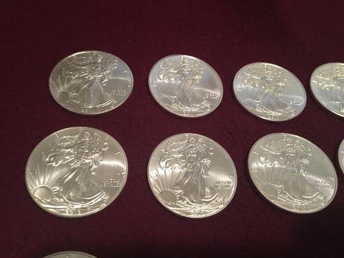 Lot Of 22 American Silver Eagle 1 Oz Coins 2011-2014