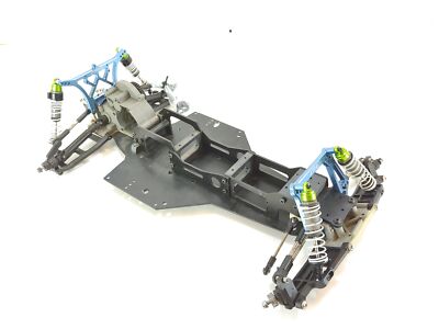 *FULLY CUSTOM* TRAXXAS SLASH 2WD MID-MOTOR LCG METAL CHASSIS ROLLER SLIDER