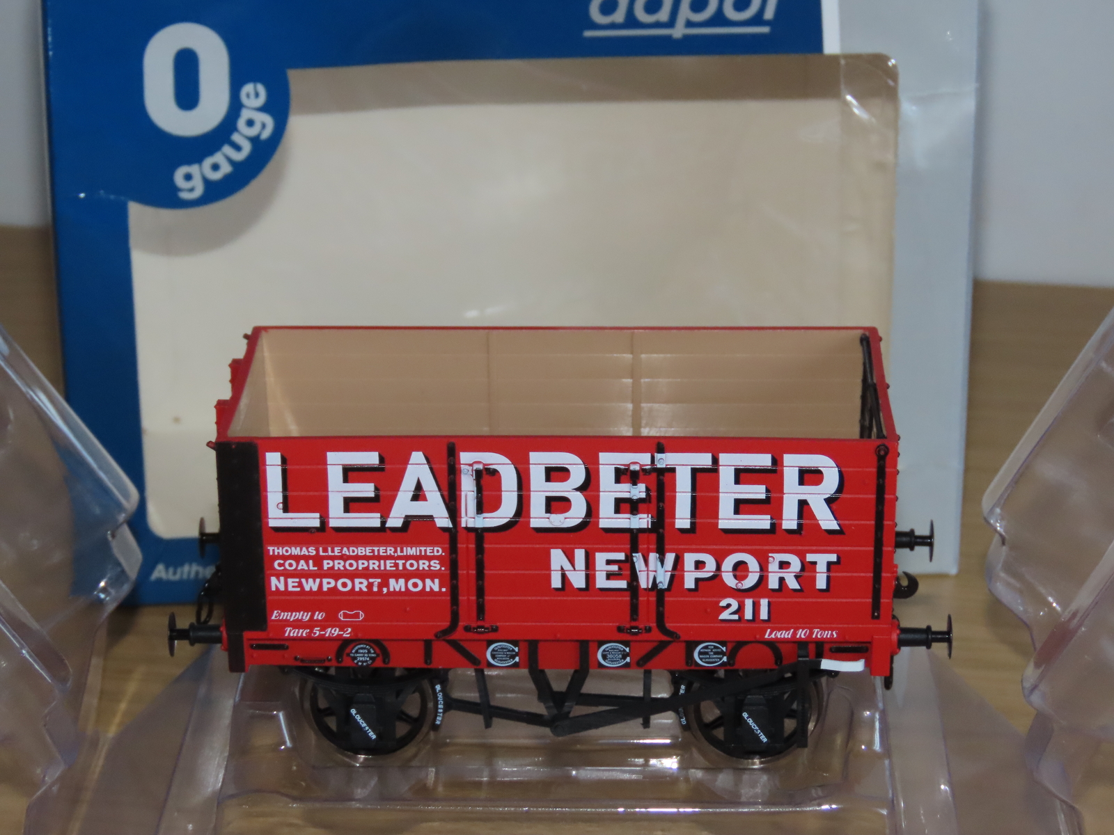 BZ66: Dapol for Tower models O Gauge 7 Plank Open wagon - Leadbeter No 211 New