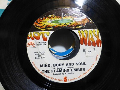 THE FLAMING EMBER FILET DE SOUL & MIND BODY & SOUL  FUNK  EXC 45