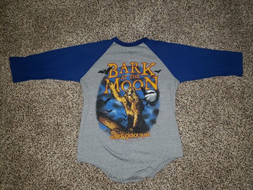 BARK AT THE MOON baseball shirt ライム BARK AT THE MOON baseball shirt ライム VINTAGE 1984 BARK AT